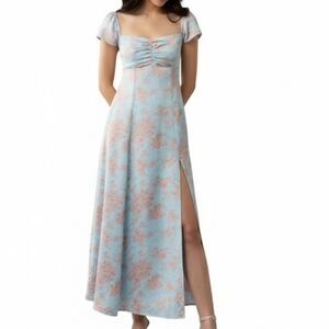 ➕ American Eagle Satin Sweetheart Off-The-Shoulder Maxi Dress | Size XXL